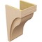 Ekena Millwork 11"W x 11"D x 22"H Wide Helena Rough Cedar Woodgrain TimberThane Corbel, Primed Tan CORUR11X11X22HELRCPR - alternate 3